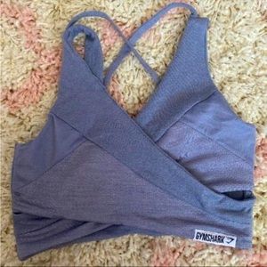 GYMSHARK TRUE TEXTURE SPORTS BRA (BLUE)